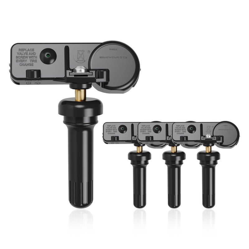 RENECTIV TPMS Sensor,315MHZ Tire Pressure Monitoring System Replacement for Ford F150 Ecosport Edge Escape Explorer Focus Mustang Lincoln MKC MKS MKT MKZ Navigator Replace#DE8T-1A180-AA 9L3Z-1A180-AF Set of 4 - Image 1